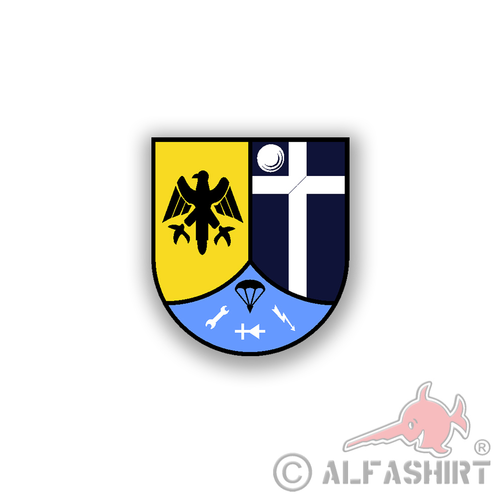 Sticker repair training company 11-II coat of arms 7x6cm A3057