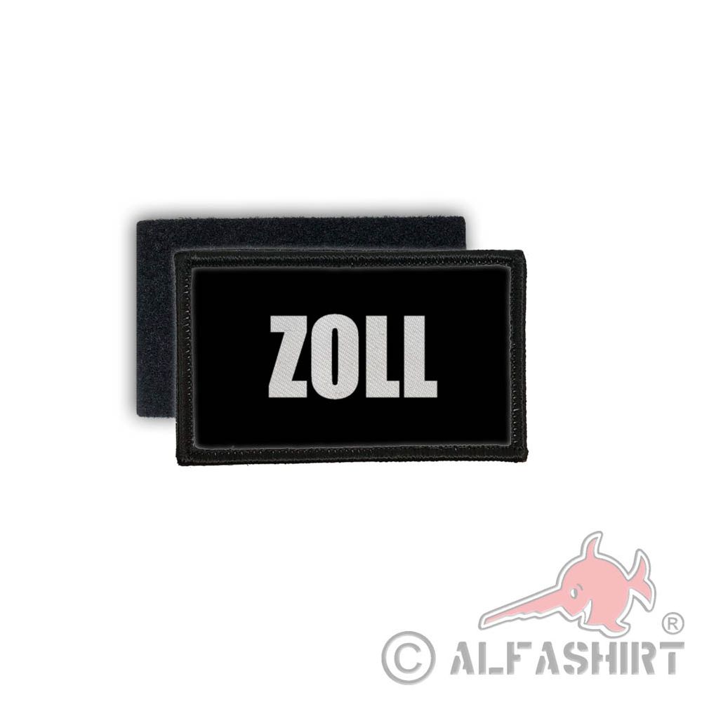 Patch Zoll BAG Dienstmützenabzeichen Polizei Kontrolle 7,5x4,5cm #30335