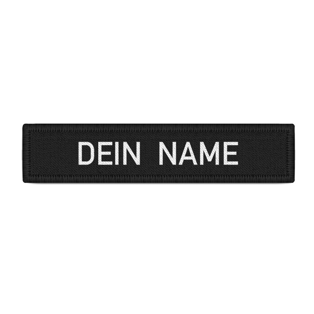Name tag patch black name uniform individually personalized #24128