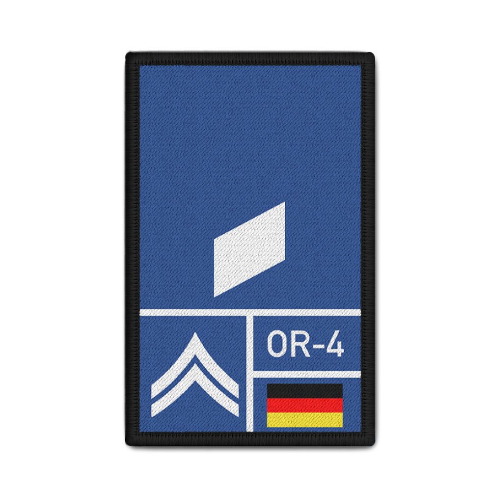 Rank Patch Bundeswehr Heer Luftwaffe Marine Navy Blau #BW-Patch