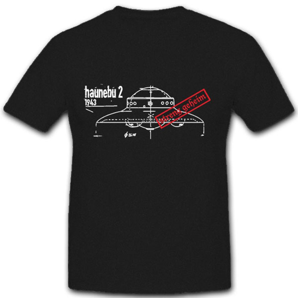 Haunebu 2 Flugscheibe Raumfahrzeug Mythos UFO - T Shirt #4491