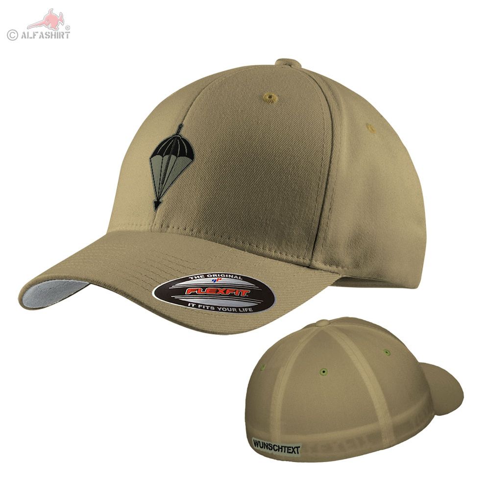 Flexfit cap personalized 4 FschJgBtl paratrooper parachute #41766