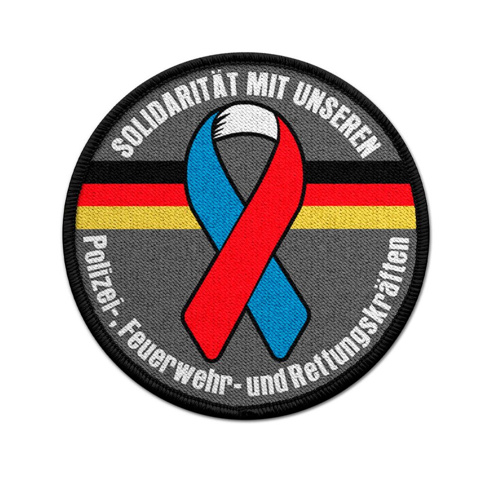 Patch Schutzschleife Solidarität mit unseren Polizei- Feuerwehr  #24613