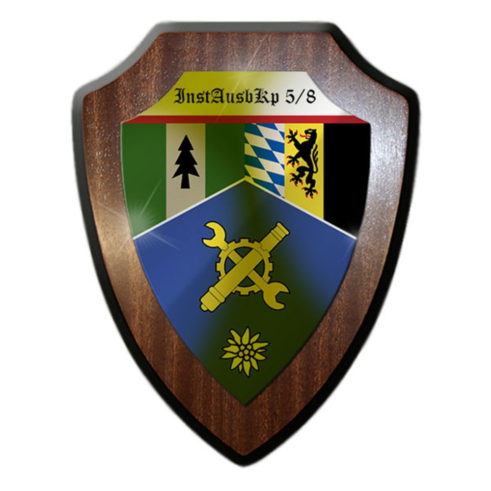 Wappenschild-InstAusbKp 5-8 Instandsetzungsausbildungskompanie Bad #14166 