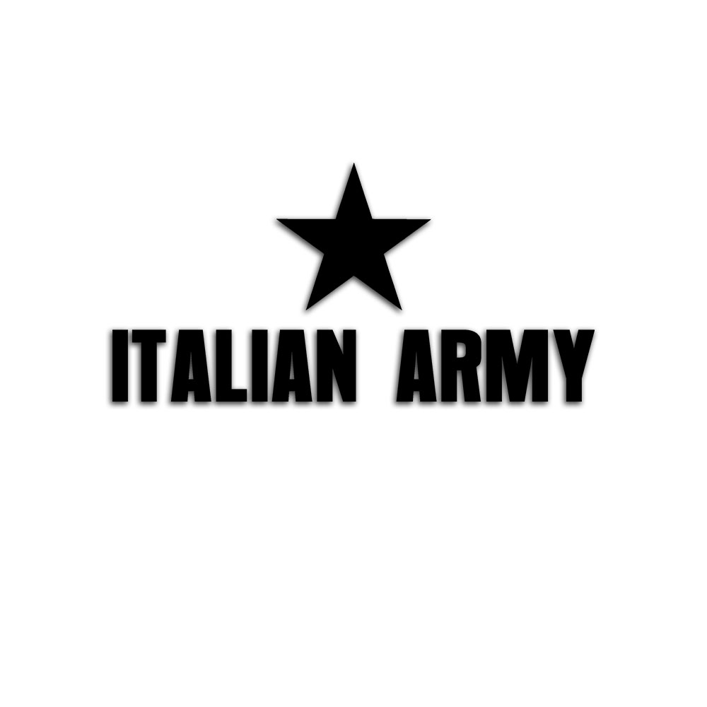 ITALIAN ARMY Italiano sticker Italy army lettering military 15x7cm#A4059
