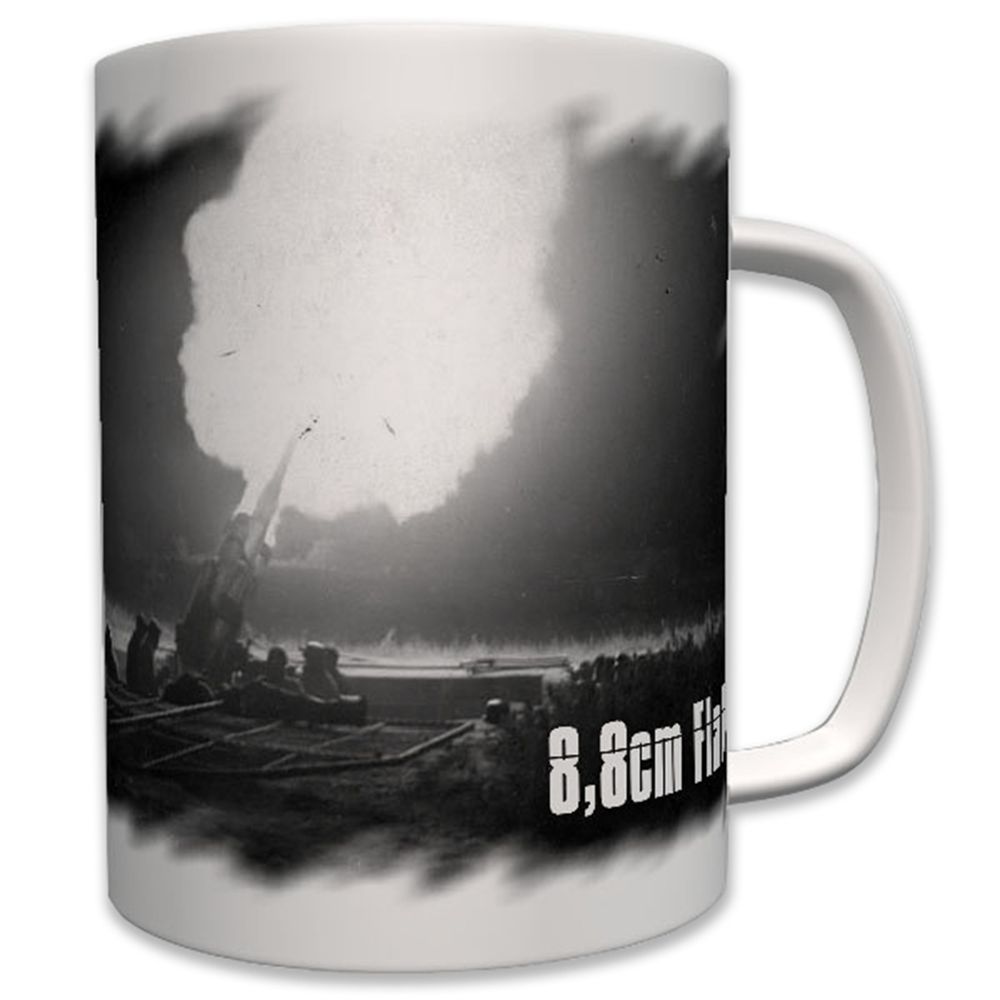 8,8cm FlaK Kanone Deutschland Militär Acht Flakbatterie Panzerabwehr Tasse #7522