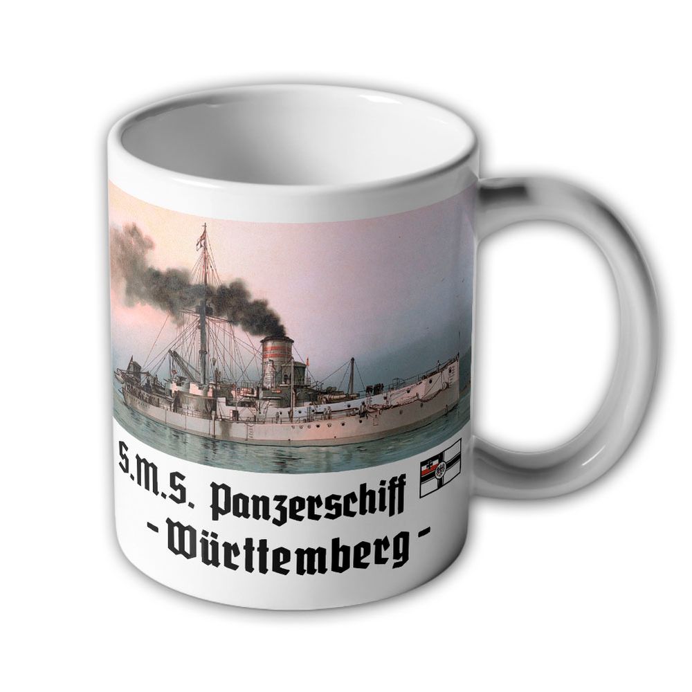 Tasse SMS Württemberg Linienschiffe Panzer Schiff #8561