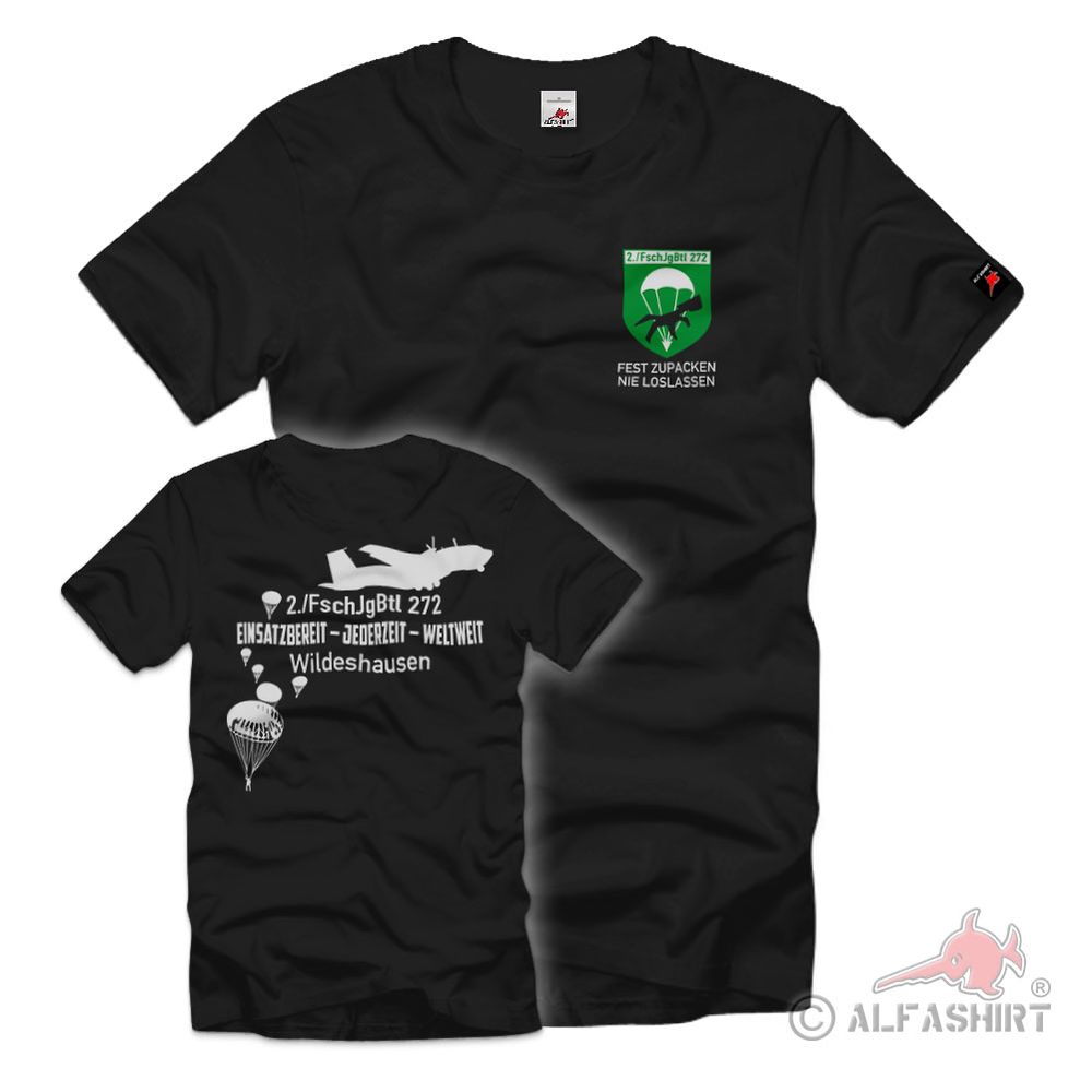 2 FschJgBtl 272 Wildeshausen Bundeswehr Paratrooper Company T-Shirt #40960