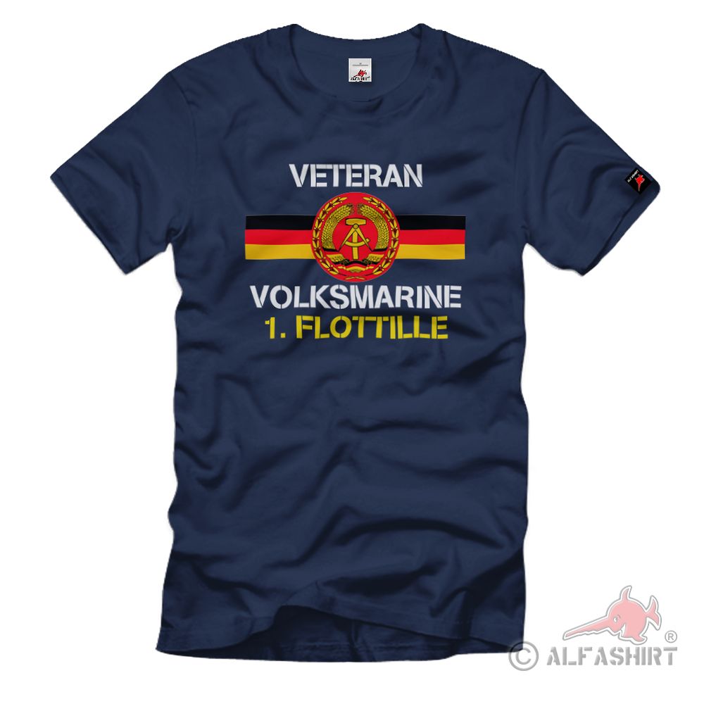 Volksmarine 1 Flottille Veteran Marine DDR Deutschland MSR TShirt#37455