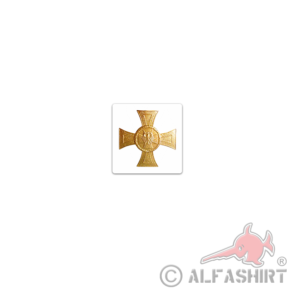 Federal Cross of Honor sticker Bw Federal Defense 7x7cm # A3649