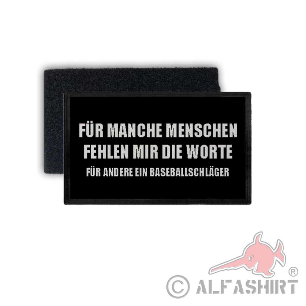 Patch Für Manche Menschen fehlen mir die Worte Fun Humor 7,5x4,5cm #34346