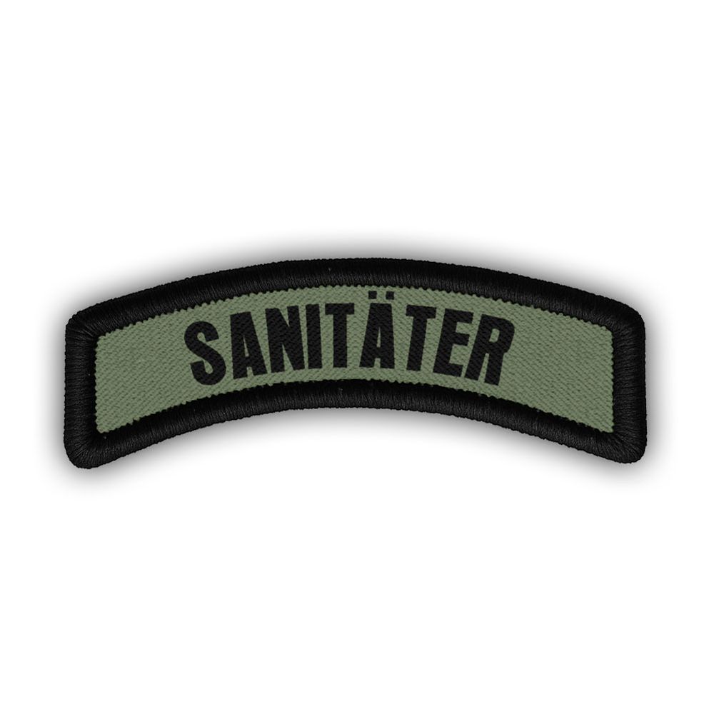 Sanitäter Patch Bogen Sani Medic Bundeswehr Aufnäher Schriftzug#46615