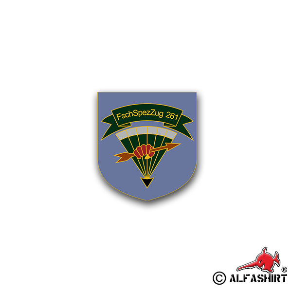 Aufkleber/Sticker FschSpezZug 261 Fallschirmspezialzug Falli FschJg 6x7cm A1645
