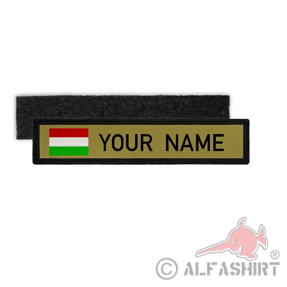 Hungary name tag patch with name flag flag Magyarország Budapest # 25356