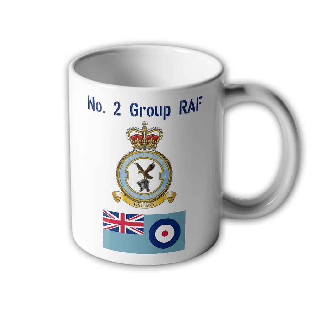 Tasse No 2 Group RAF Royal Air Force Abzeichen Logo England #32406