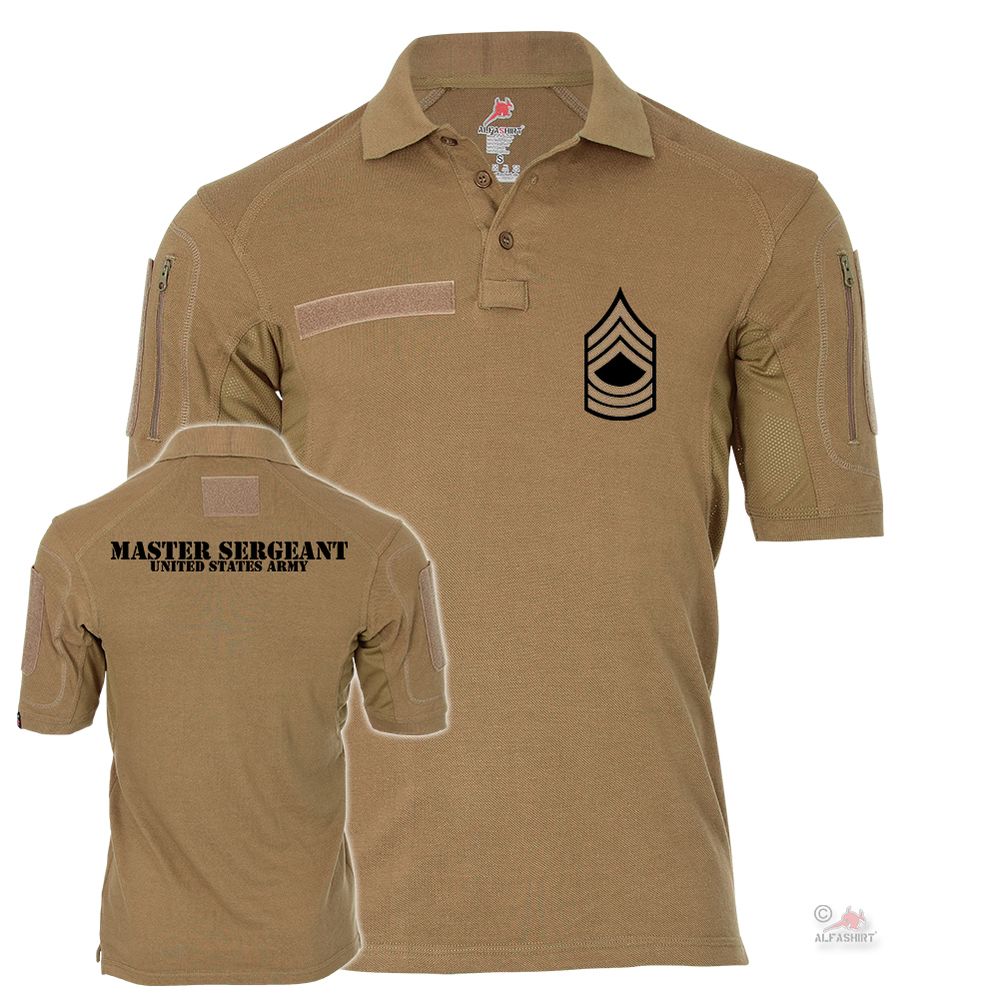 Tactical polo shirt Alfa - Master Sergeant US Army United States Service # 19042