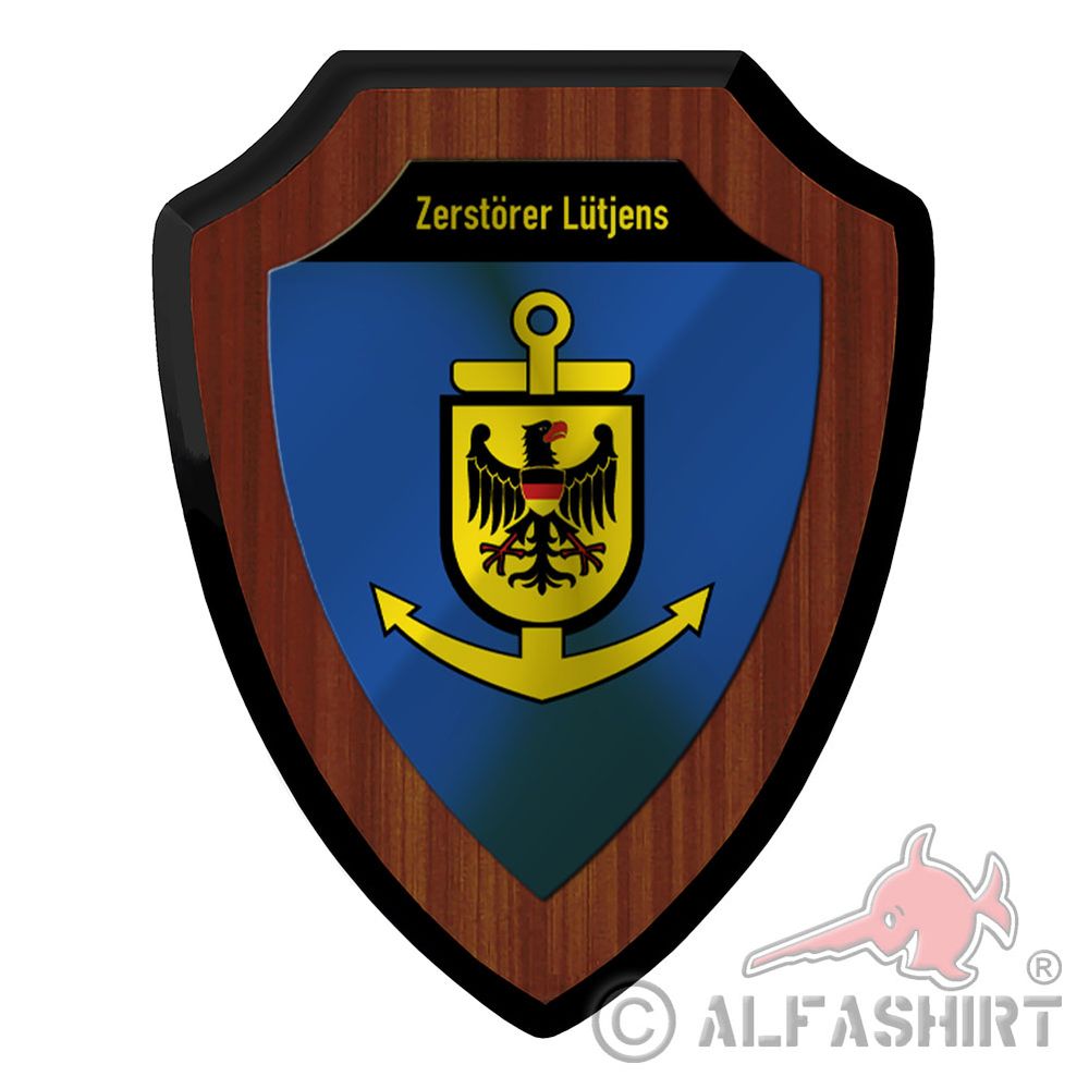 Wappenschild Zerstörer Lütjens Lenkwaffen-Zerstörer D 185 Deutsche Marine #43956