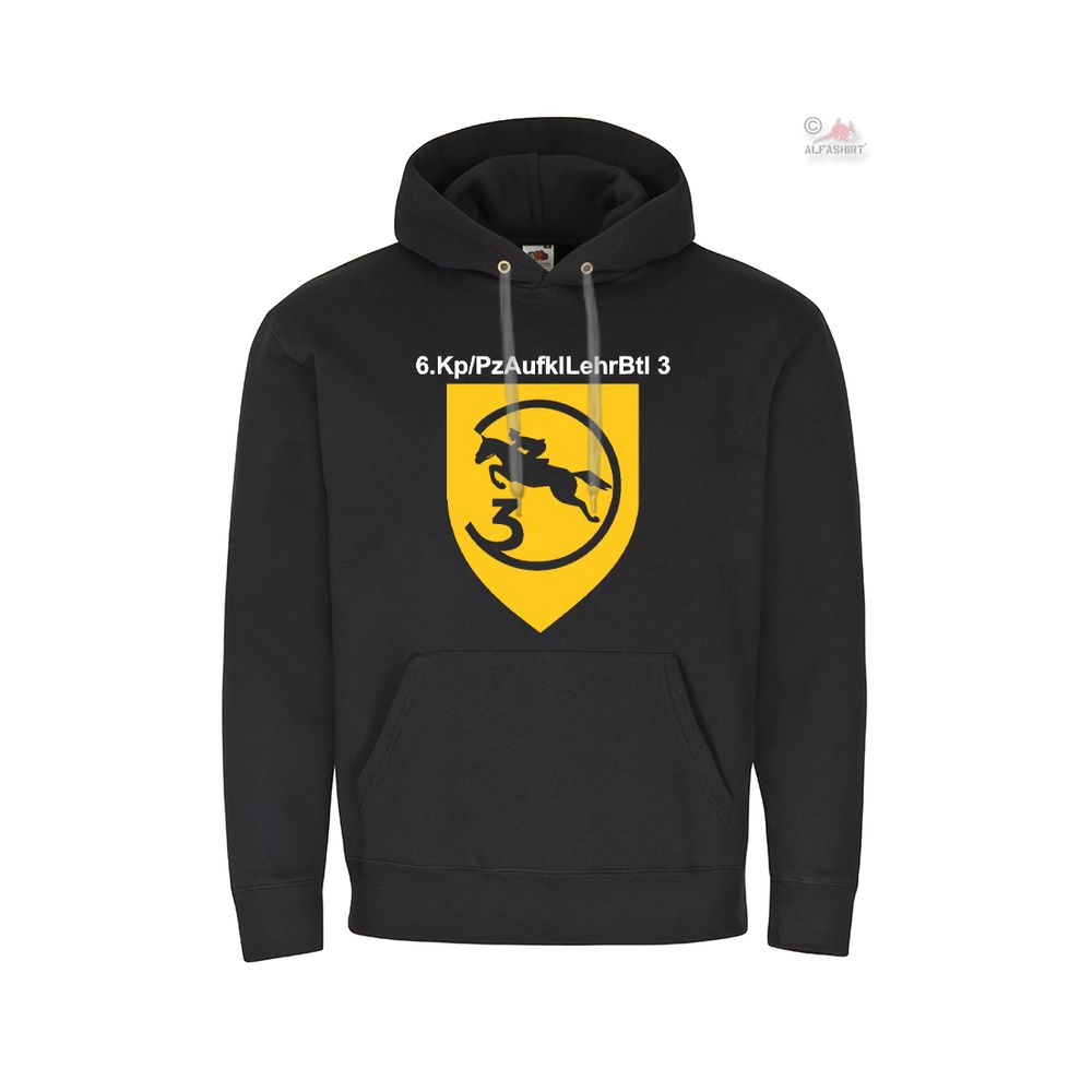 Hoodie 6Kp-PzAufklLehrBtl 3 Panzeraufklärer-Lehr-Bataillon Kompanie Wappen#38860