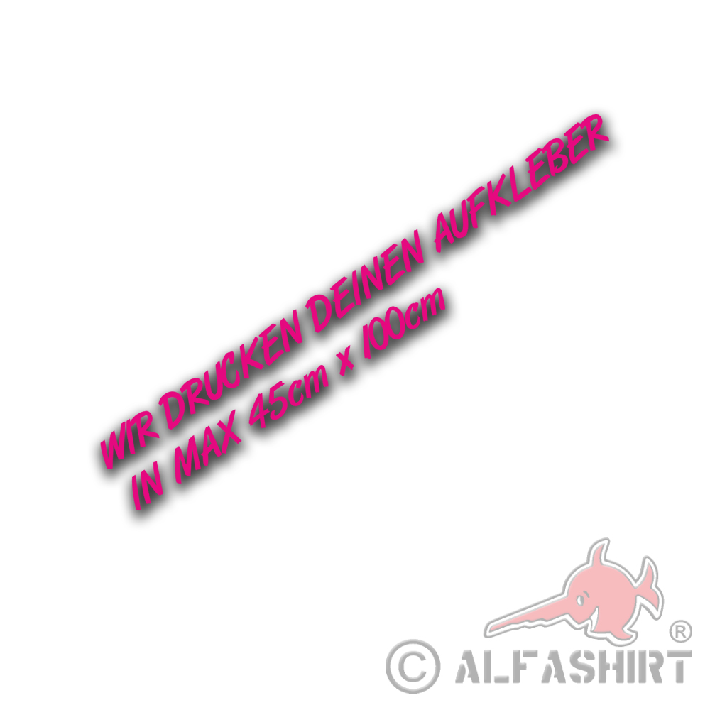We print your sticker individually personalized request from 7x15cm A5117