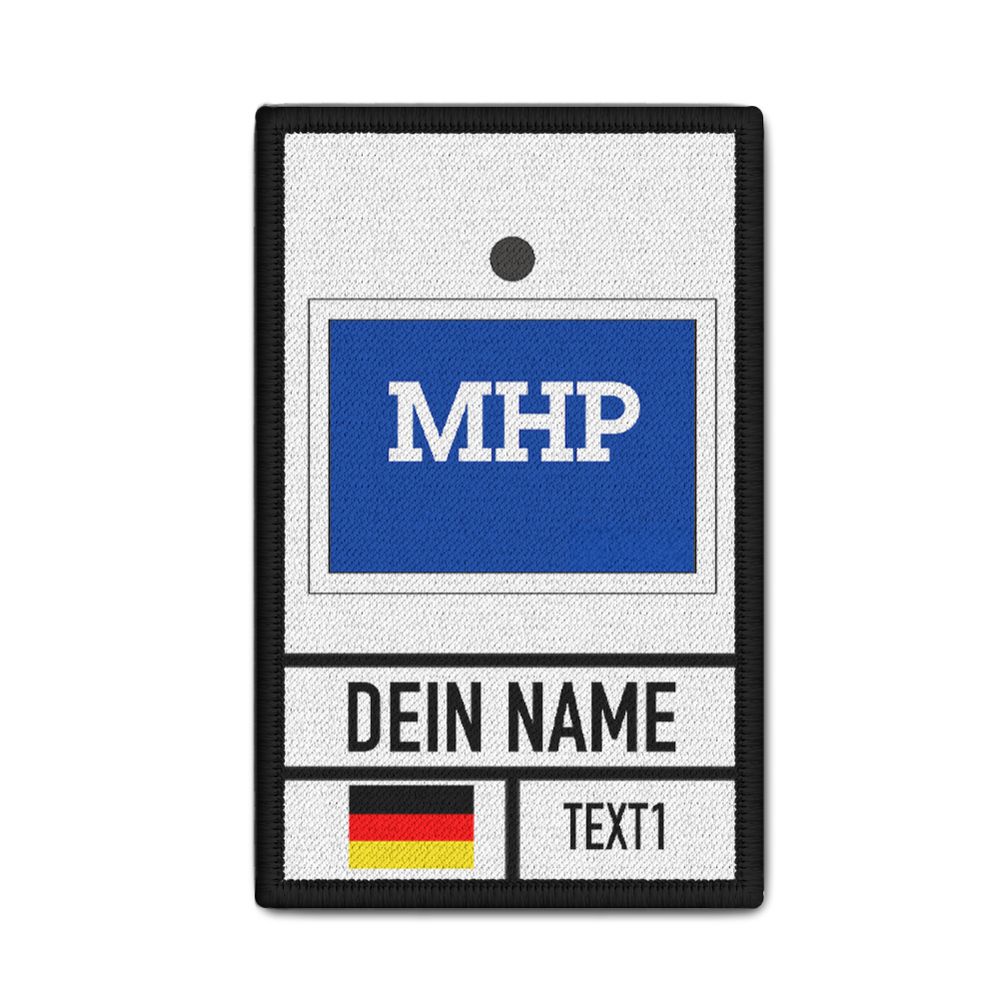 Fachzug Trupp Mobiler Hochwasserpegel Tr MHP THW Patch personalisiert #38519