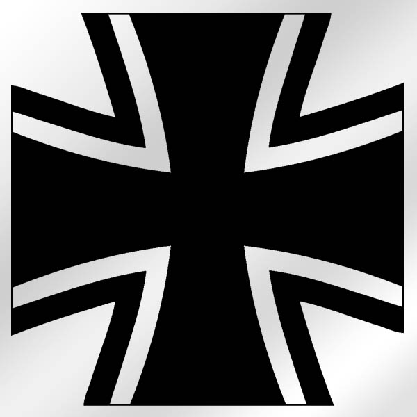 Bundeswehr Cross Bundeswehr Emblem Modellbau Military black 10x10cm # A003