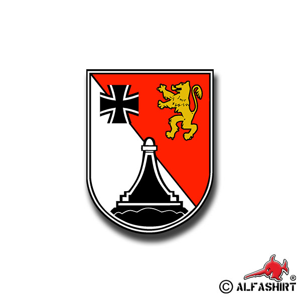 Aufkleber/Sticker PzBtl 383 Wappen Panzerbataillon Bad Frankenhausen 7x5cm A1034