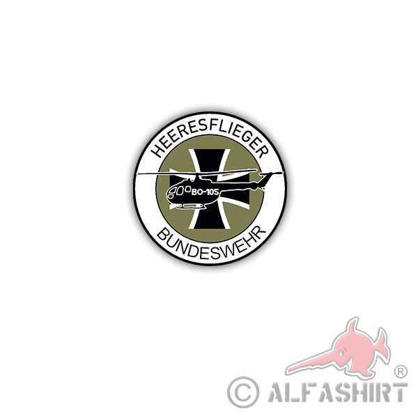 Army aviation Bundeswehr BO105 Army BW Bückeburg Fritzlar Patch 7x7cm # A3631