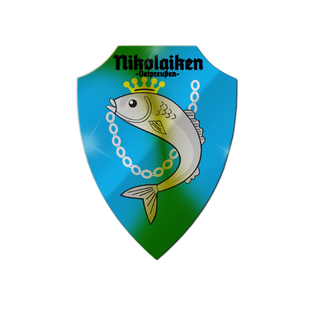 Aluschild Nikolaiken Mragowo Mikolajki Polen Woiwodschaft Ermland Masuren #32464
