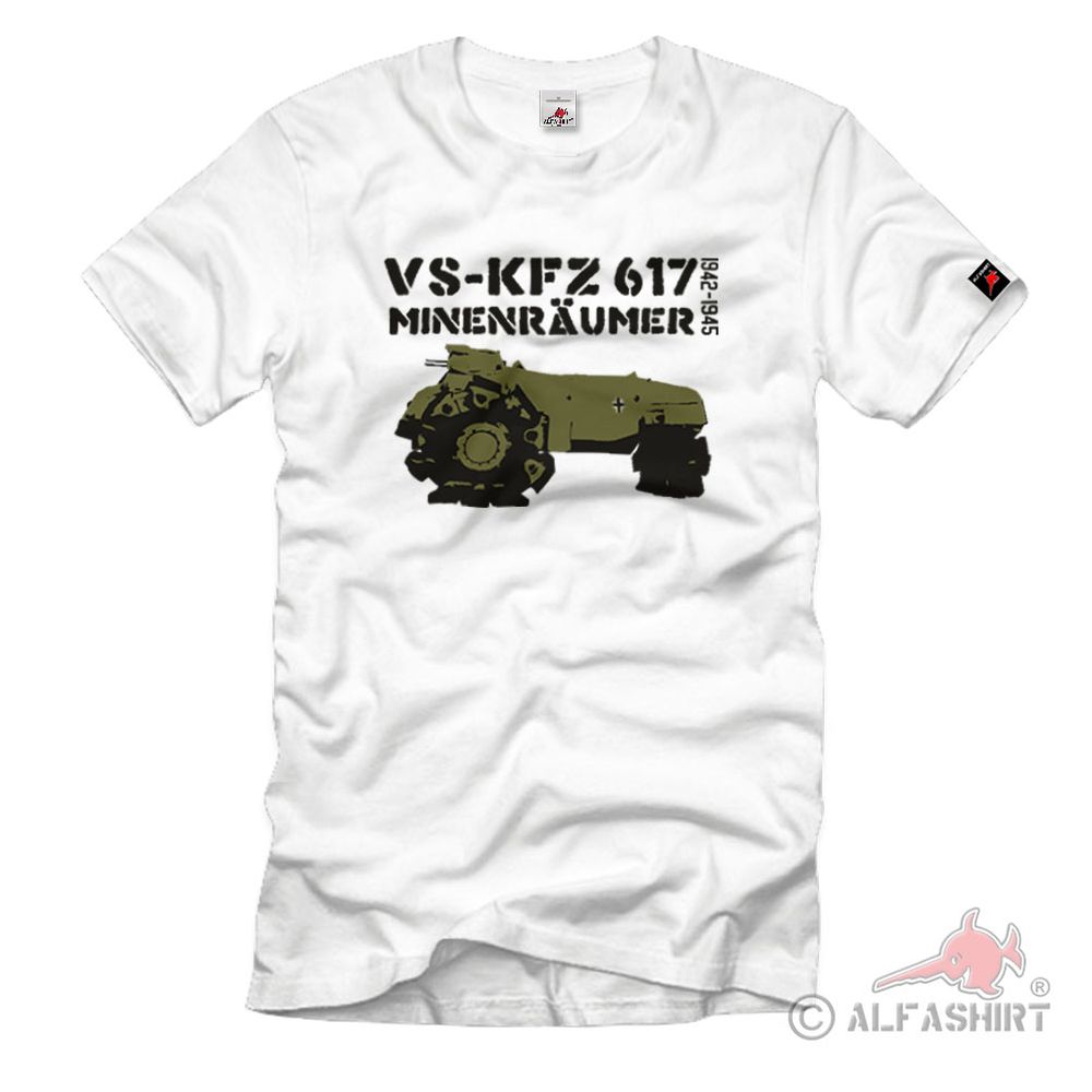 Alkett mine clearance tank VsKfz 617 Stampfer mine roller special tank T-shirt # 1071