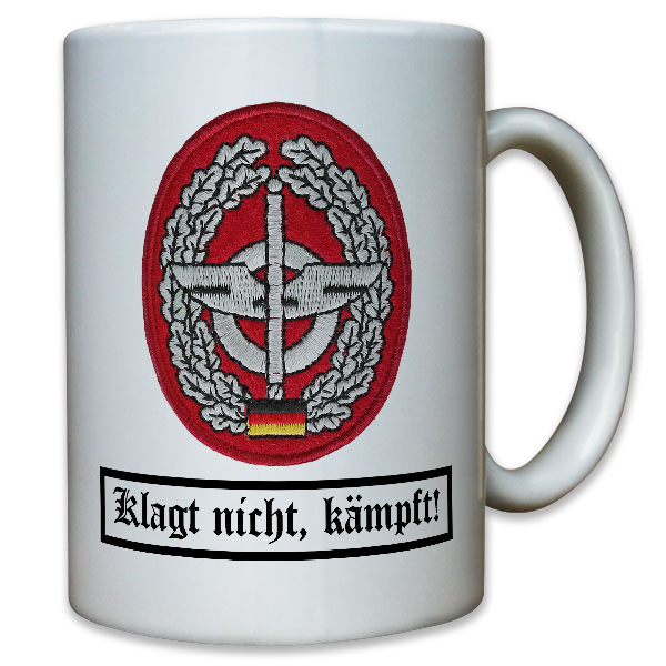 Barettabzeichen Nachschubtruppe Stoffabzeichen NschBtl Aufnäher - Tasse #10958