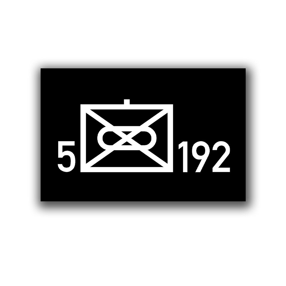 Aufkleber 8,5x5,5cm schwarz 5. Kompanie PzGrenBtl 192 Panzer Grenadier #A7437