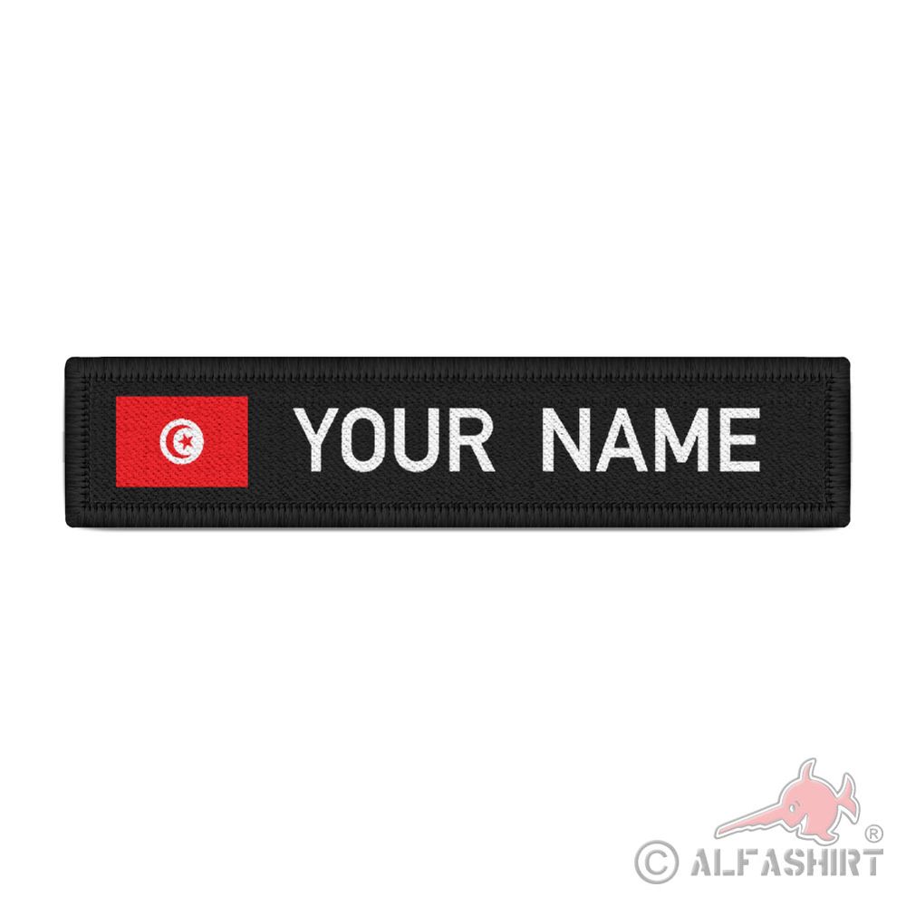 Namenspatch Tunesien Tunis Patch Landesflagge Nordafrika Flagge Republik #39333