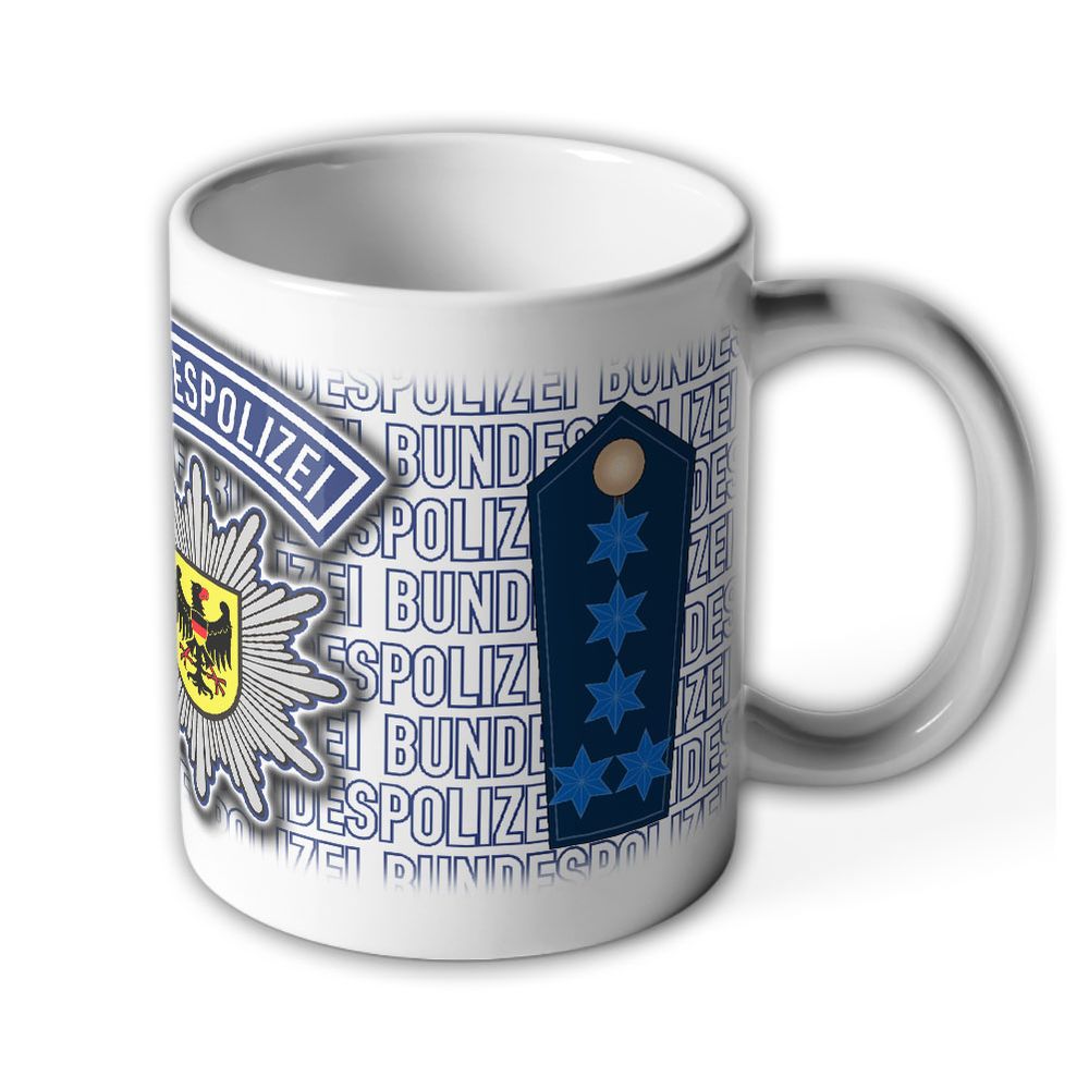 Polizeihauptmeister mit Amtszulage Bundespolizei BPOL PHMmZ Stern Tasse #29096