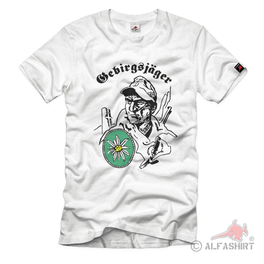 Bergjäger Edelweiss Bundeswehr Mountain Unit T-Shirt # 118