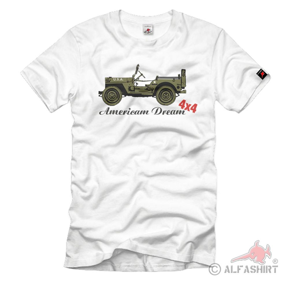 Amerikanisches Gelände Fahrzeug Militär American Dream 4x4 - T Shirt #3129