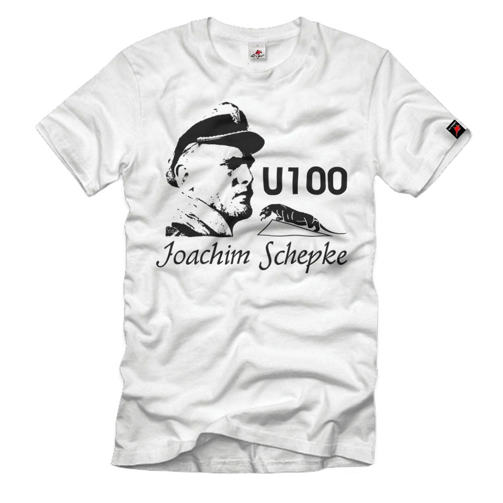 Joachim Schepke U-Boot Kommandant U-100 Marine Turm Wappen T-Shirt#32964