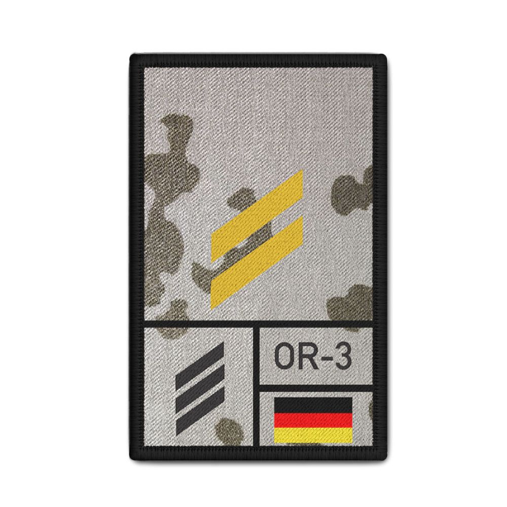 Rank Patch Bundeswehr Heer Luftwaffe Marine Tropentarn #BW-Patch