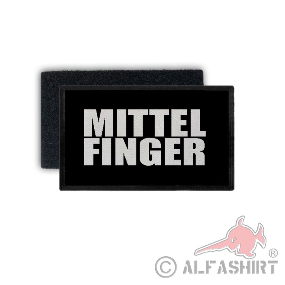 Patch middle finger fuck you statement Say it with the fuck you 7.5x4.5cm # 34452