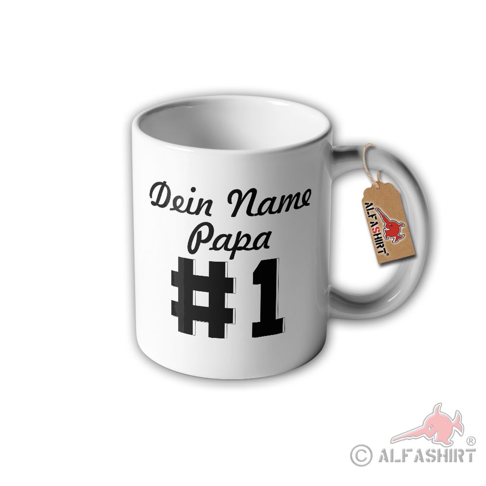 Cup Dad # 1 Personalized Father Your Name Gift Idea Father's Day # 31343