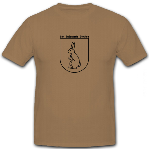 Infanterie 719 Division Wk Wh Heer Einheit Wappen InfDiv719- T Shirt #6093