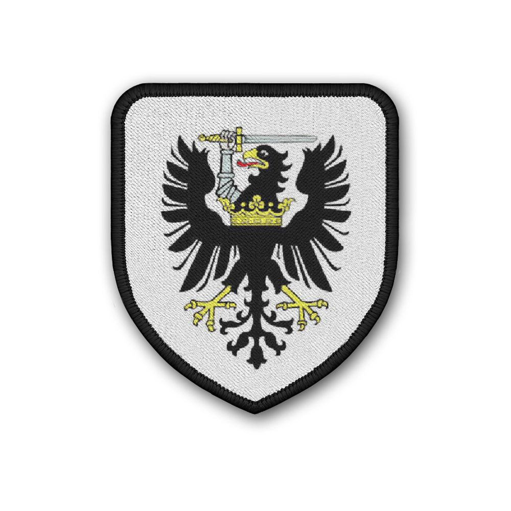 Patch Wappen von Westpreußen Wappentier Adler Krone Schwert Ritter #21842