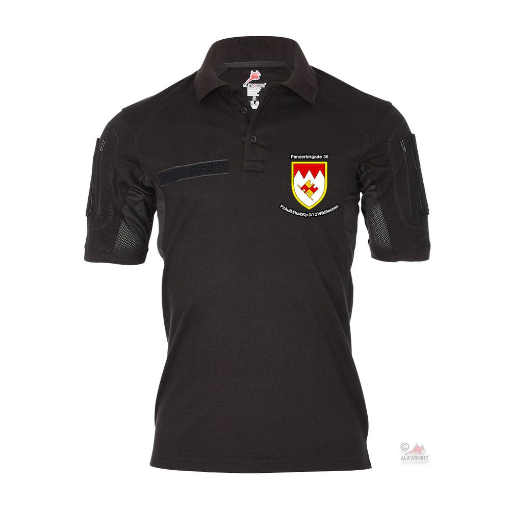 Tactical polo shirt Panzerbrigade 36 PzAufklAusbKp 3 Wildflecken Panzer #41722