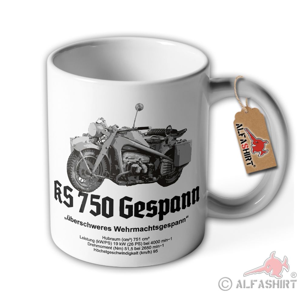 Tasse KS 750 Gespann Motorrad überschweres Wehrmachtsgespann #44314