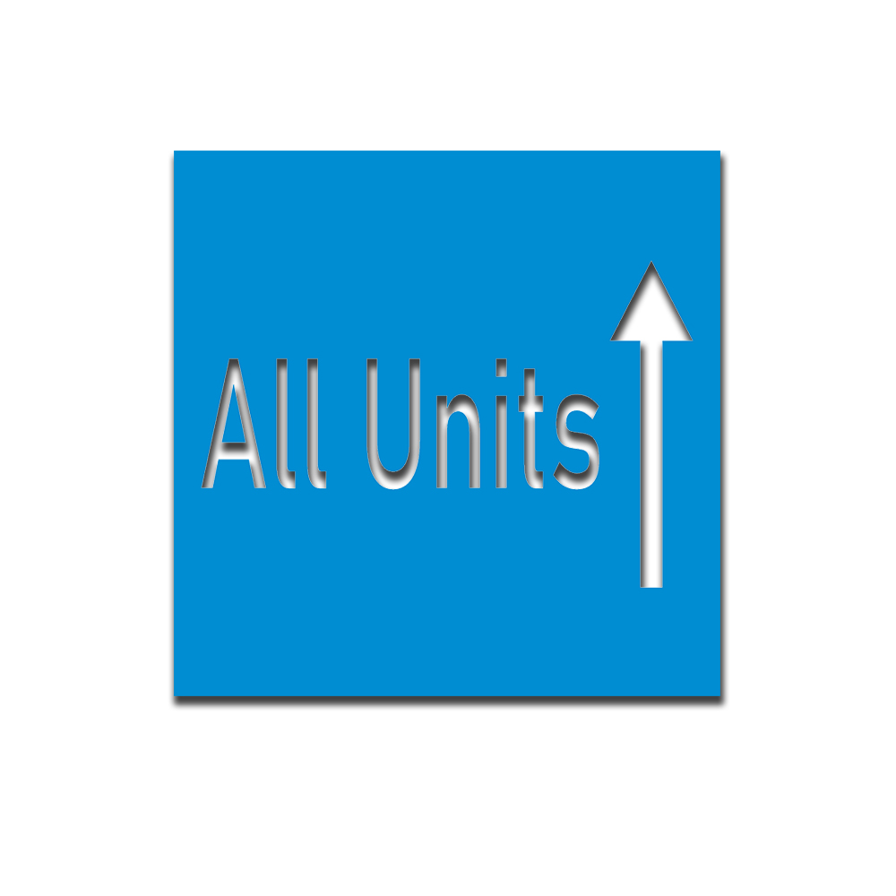 Lackierschablone All Units Einheiten Britische Armee Wegweiser Schild 25cm#A5693