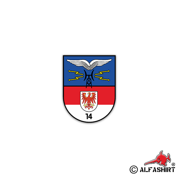Sticker Fernmelderegiment 14 FmReg fmabt NVA DDR 5x6cm # A2269