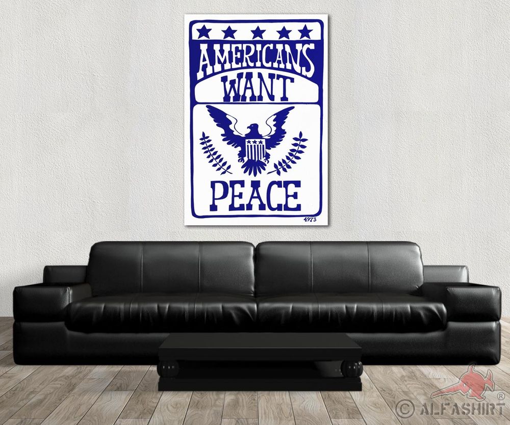 Poster Americans want Peace Frieden Armee Amerika Staaten #30867