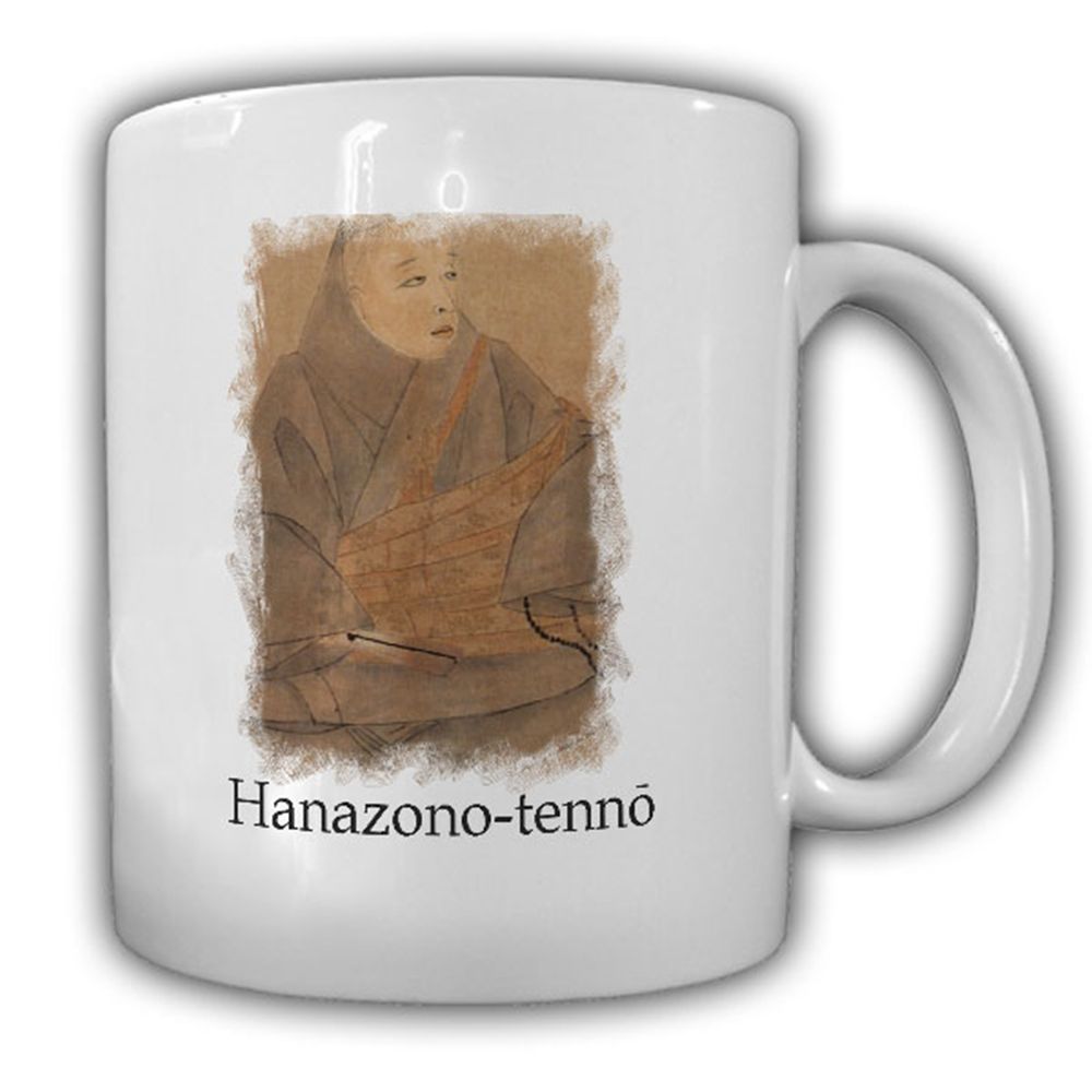 Hanazono-tenno Kaiser Japan Hanazono 1297 Kamakura Zeit Tomihito Tasse #16702