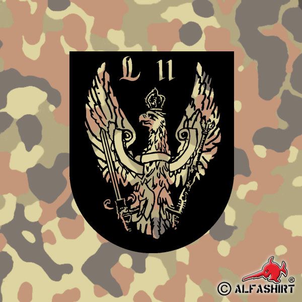 Aufkleber/Sticker 5 PzAufkLLehrBtl 11 Panzeraufklärerlehrbataillon 20x18m A636