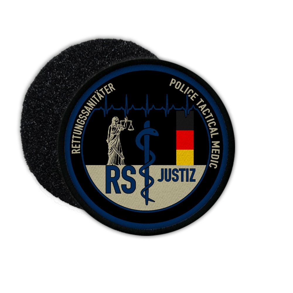 Patch Rettungssanitäter Justiz  Uniform Abzeichen RS rettsan notSan #35852