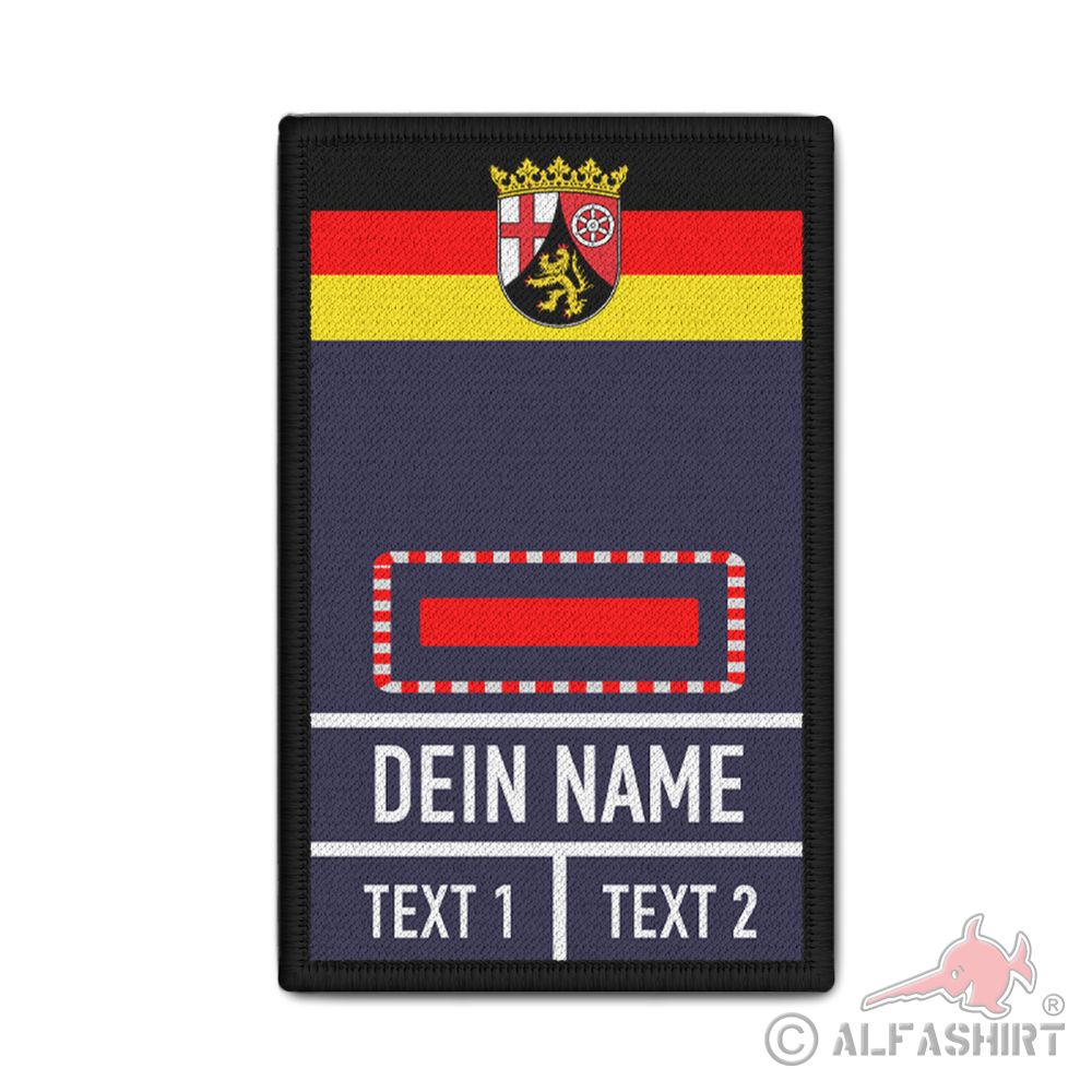 Rank patch fire brigade extinguisher RPL rank volunteer 9.8x6cm # 37437